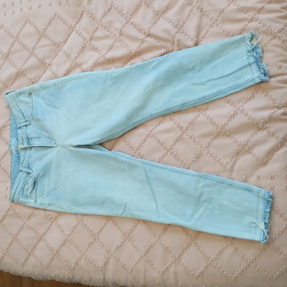 Old Navy high rise light wash skinny jeans